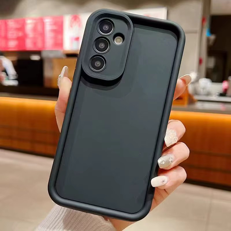 Schutzhülle aus Silikon für Samsung Galaxy A16 A26 A36 A56 A06 S24 S25 Ultra 5G in Schwarz mit mattem Step-Cut-Design - Bild 3
