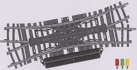 Märklin K-Gleis 2260 Kreuzungsweiche, doppelt, 168.9mm, 1-teiliges Set - Bild 1
