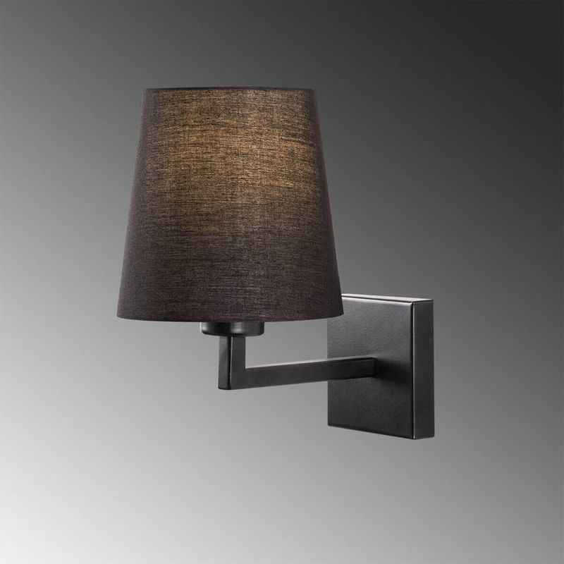 Opviq Wandleuchte aus Metall in Schwarz mit E27 Fassung, B/H/T: 24 x 30 x 18 cm - Bild 2