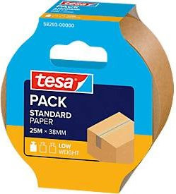 tesapack Paper Standard eco Paketklebeband aus FSC zertifiziertem Papier, braun, Breite: 38 mm, Länge: 25 m - Bild 1