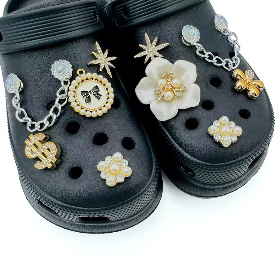 FHLDING Schuh Charms Set, Diamant, Perle, Unisex - Bild 4
