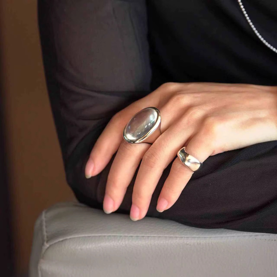 PANJBJ Ring 925 Silber, Kristall, Damen - Bild 4