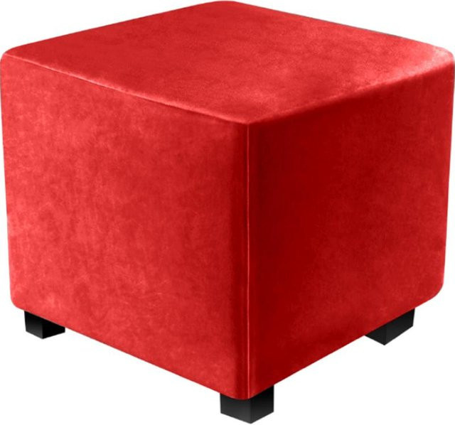 Yiran Furniture Eck-Ottomanenbezug aus dehnbarem Samt, waschbarer Hockerbezug für Bankhocker in Größe M - Bild 1