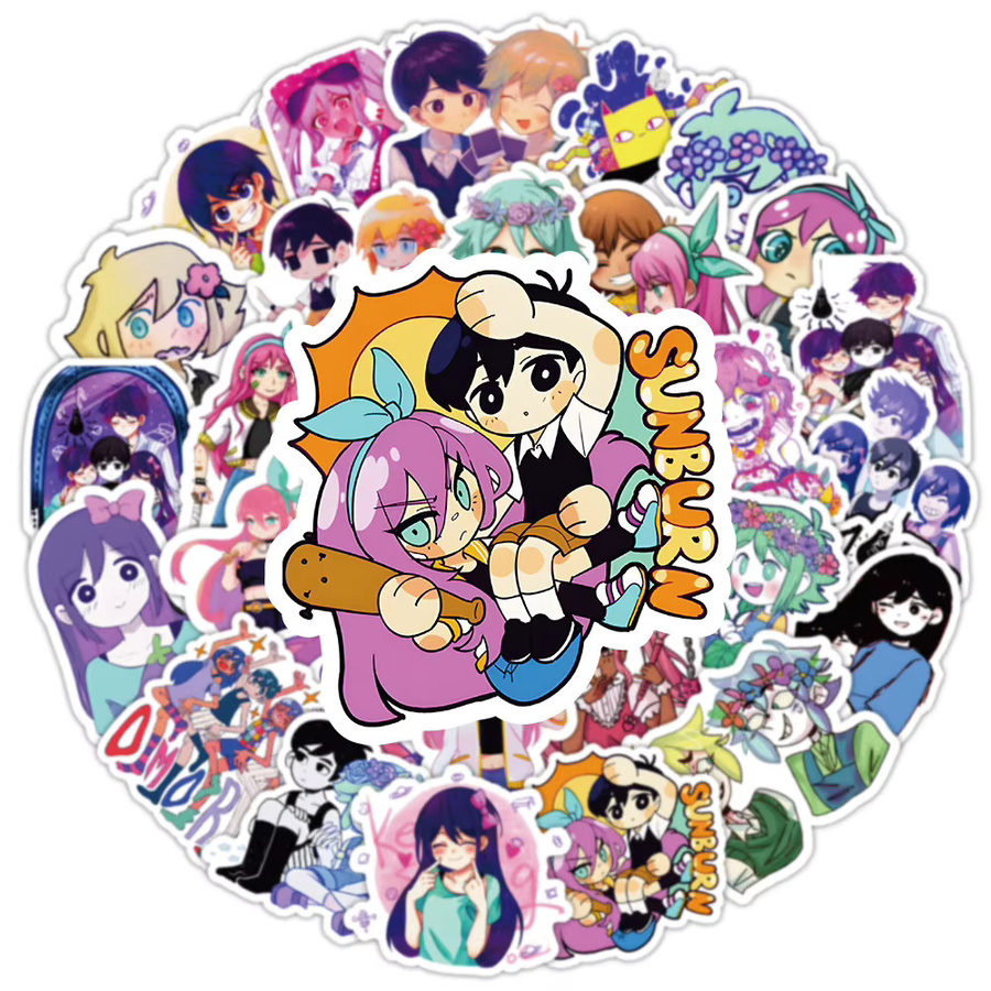 Kpustyle Omori Anime Sticker Set, wasserdichte Aufkleber in Multicolor für Laptop, Skateboard und Handy - Bild 3