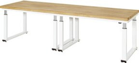 STIER Elektrisch Höhenverstellbare Werkbank Premium, B/T/H: 300 x 90 x 74-114 cm - Bild 1