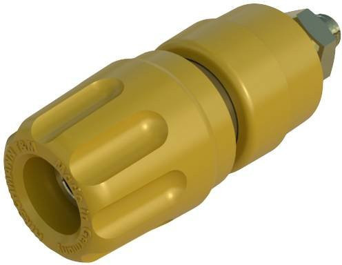 Hirschmann Test & Measurement PKI 10A Au Polklemme Gelb 35A aus Messing - Bild 1