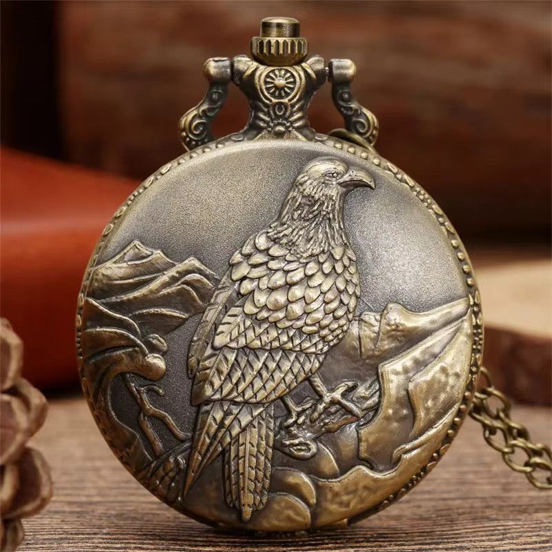 RUNERR Taschenuhr in Bronze mit Animal Print Design als Blindbox - Bild 3