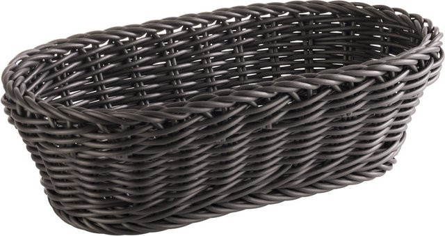 APS Korb PROFI LINE aus Polypropylen, oval, schwarz, B/H/T: 28 x 16 x 8 cm - Bild 1