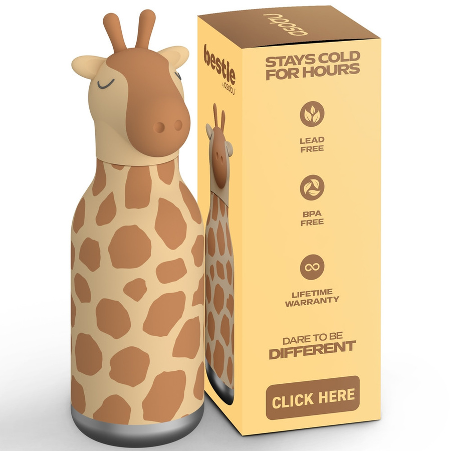 ASOBU Bestie Animal Trinkflasche Giraffe multicolour - Bild 1