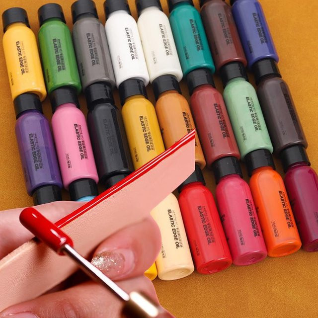 Lederkanten Farbe Ölfarbe in Grün für DIY Handwerk und Lederbearbeitung, 30 ml - Bild 1