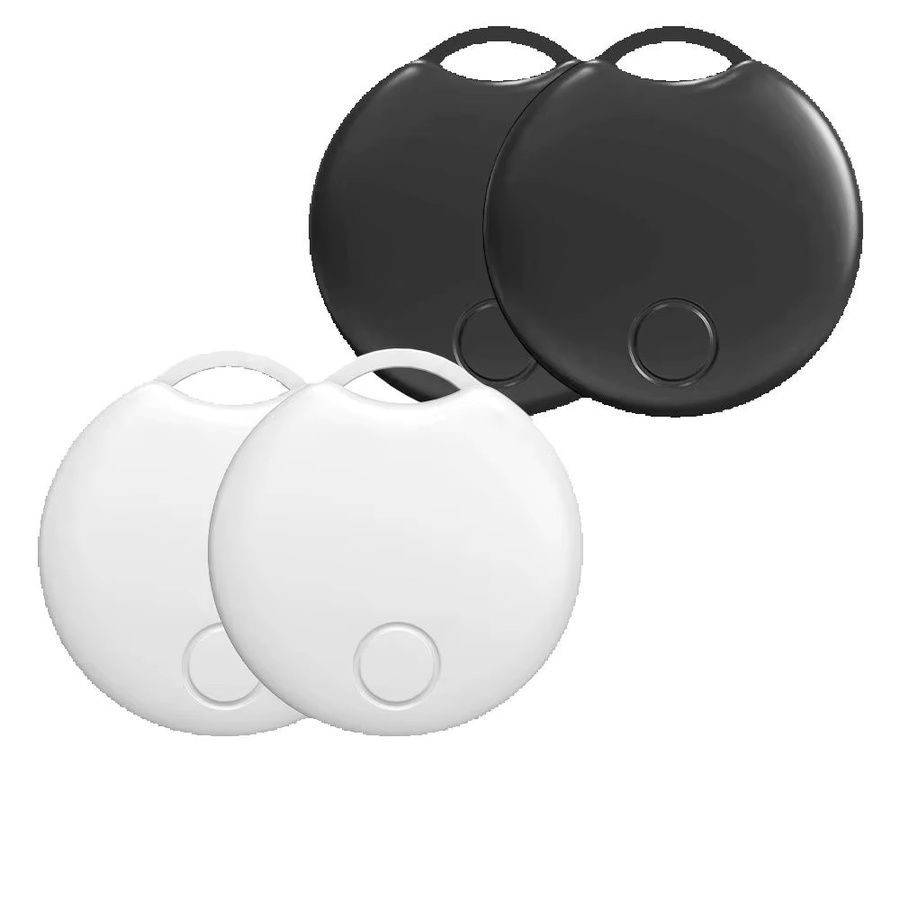 HaveDeer 4er-Set 2-in-1 Dual-Mode Smart Tracker für Apple Find My und Google Find My Device App zur globalen Ortung für iOS und Android, Schwarz und Weiß - Bild 6