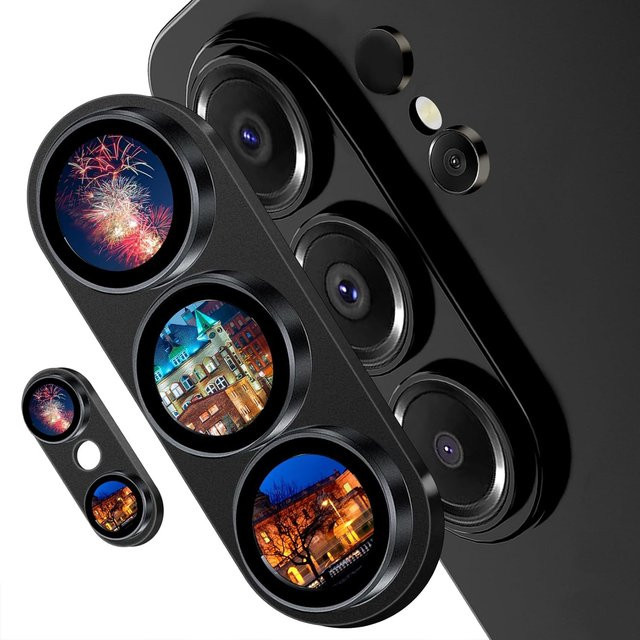 Kameraobjektivschutz aus gehärtetem Glas für Samsung Galaxy S26 Ultra und S26 Plus, transparent und purple, bruchsicher und kratzfest - Bild 1