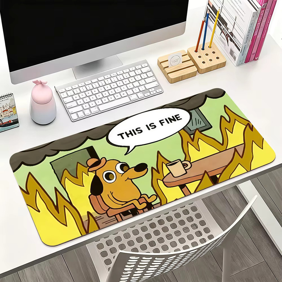 Großes und wasserdichtes Hunde-Mauspad für Gaming und Büro in Multicolour - Bild 2
