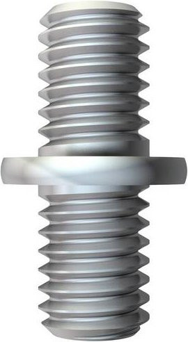 OBO Bettermann Doppelnippel 3100 M8 G aus Edelstahl in Silber, 8 mm und 10 mm, 100 Stück - Bild 1