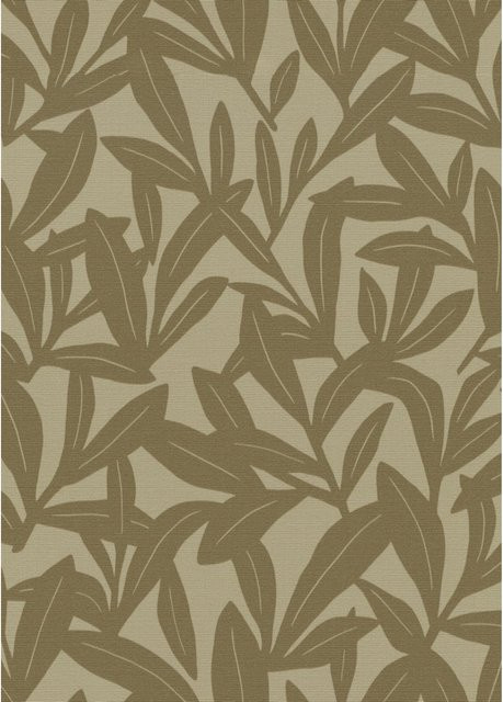 Erismann Vliestapete La Terrasse Epure in Olive mit floralem Design, Breite: 53 cm, Länge: 1005 cm - Bild 1