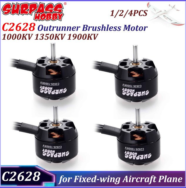 Surpass Hobby 2826 Outrunner Bürstenloser Motor, 1000KV 1350KV 1900KV - Bild 1