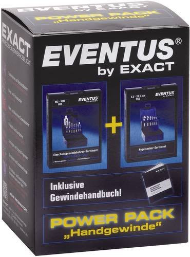 Exact 70601 Einschnittgewindebohrer-Set 22teilig metrisch M3 bis M12 rechtsschneidend aus HSS in Multicolor - Bild 1