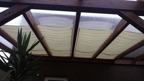 FLORACORD Sonnensegel aus Polyester, rechteckig, Farbe: Weiss, B/T: 275 x 96 cm - Bild 1