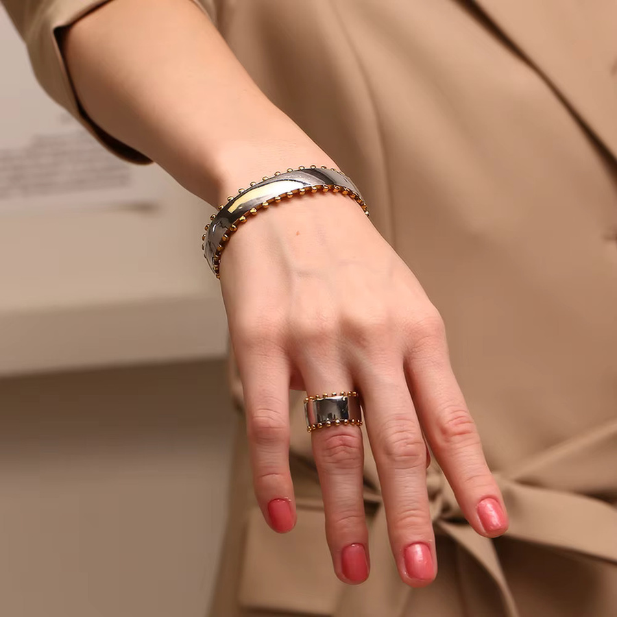 MamacitaSlay Ringe Edelstahl, silberfarben, Perle - Bild 3