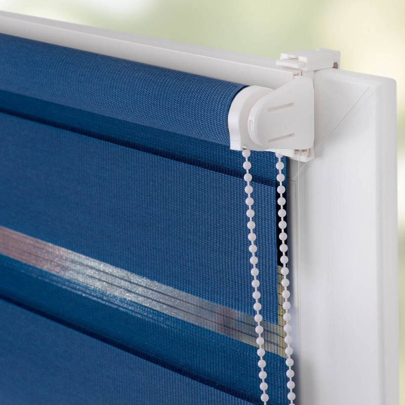 Lichtblick Duo-Rollo Klemmfix blau aus Polyester, Breite: 100 cm, Höhe: 150 cm - Bild 5