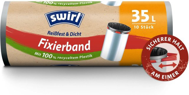 Swirl Fixierband-Müllbeutel 35 Stück 10er Pack - Bild 1