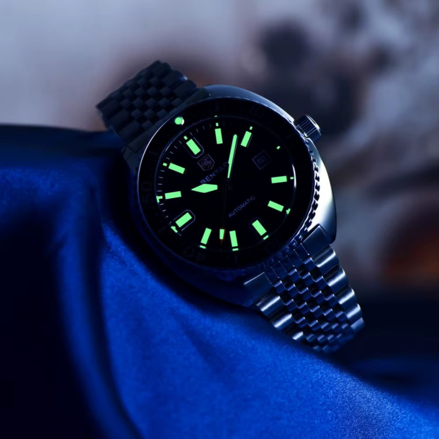 BENYAR Armbanduhr Automatik, Edelstahl, 42 mm, Herren, Schwarz - Bild 4