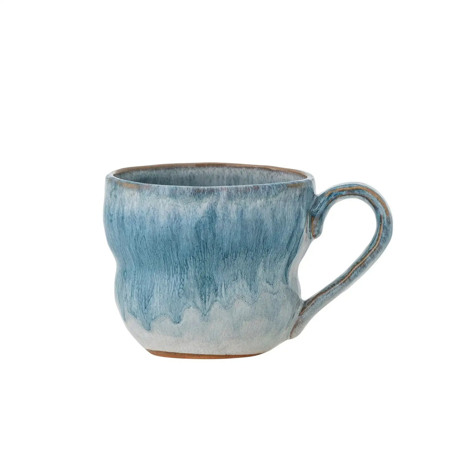Bloomingville Becher aus Keramik in Blau Nara, 350 ml - Bild 1