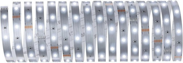 Paulmann MaxLED 250 LED-Streifen in Silber mit Netzanschluss, 5 m, Cool White - Bild 1