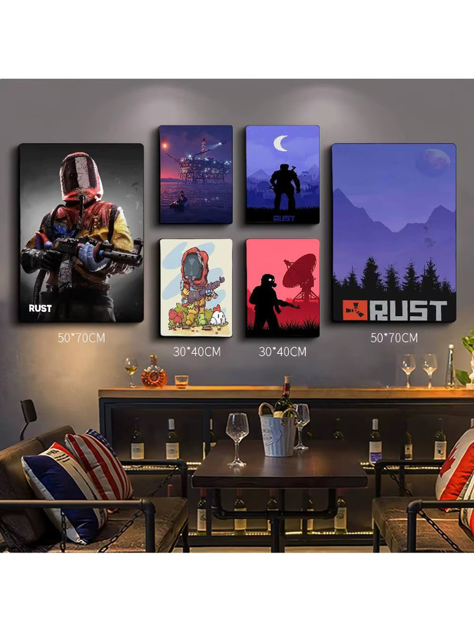 Wasserfestes Rust Anime Poster als selbstklebender Papieraufkleber für deine Kawaii Raumdekoration - Bild 7