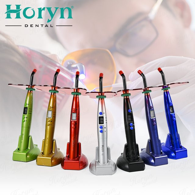 Horyn Dental LED Licht zur drahtlosen Aushärtung in Blau und Bunt mit 440-480 nm Wellenlänge - Bild 1