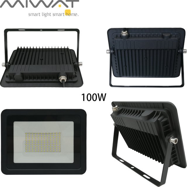 MIWAT LED Außen Flutlicht IP68 wasserdicht in Warmweiß mit weißem Reflektor - Bild 1