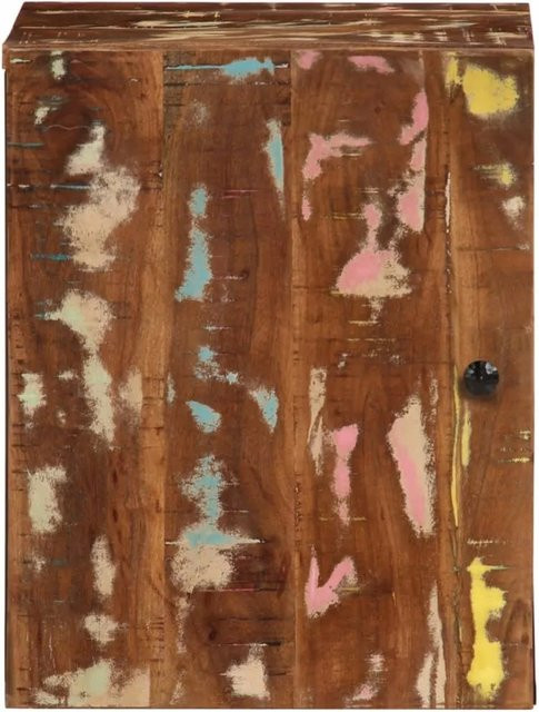 vidaXL Bad-Wandschrank aus Massivholz in Braun im rustikalen Design, B/T/H: 38 x 33 x 48 cm - Bild 1