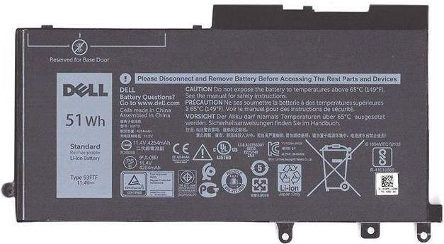 Dell Ersatzakku 3-Zellen 11,4V 4250mAh 51Wh Schwarz (5MVGP) - Bild 1