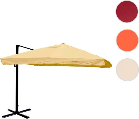 MVG Ampelschirm MVG-A96 in Weiss mit 360 Grad Drehbarkeit, B/T/H: 360 x 300 x 250 cm - Bild 1