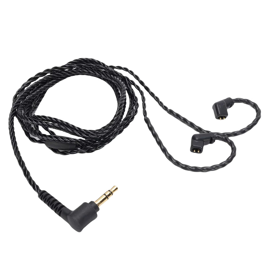 KZ IEM Kopfhörerkabel Ersatz mit 3,5mm Klinkenstecker auf QDC 0,78mm 2-Pin Anschluss, OFC Kabel in Schwarz, passend für KZ ZS10 PRO, AS16, ZES und AS24 - Bild 2