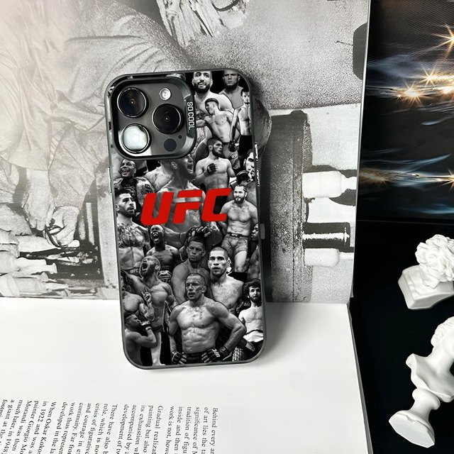 U-Ufc Conor McGregor Handyhülle in Silber mit mattem Finish, stoßfestes Hartes Cover für iPhone 11 bis iPhone 17 Pro Max und weitere Modelle - Bild 1
