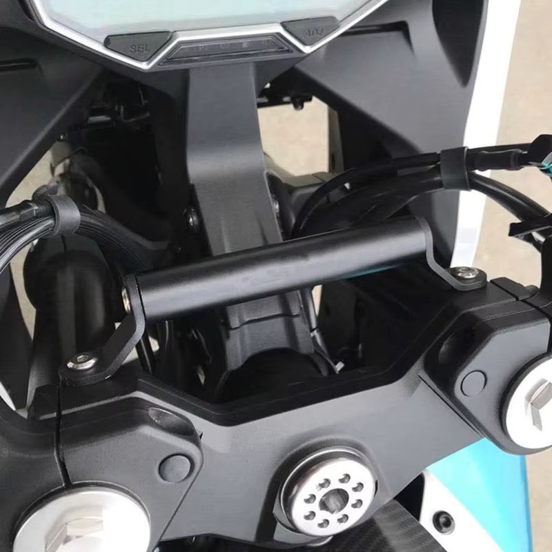 HICurves Motorrad Navigationshalterung für SR250 250SR 300SR in Schwarz zur Befestigung von Handy und GPS - Bild 3
