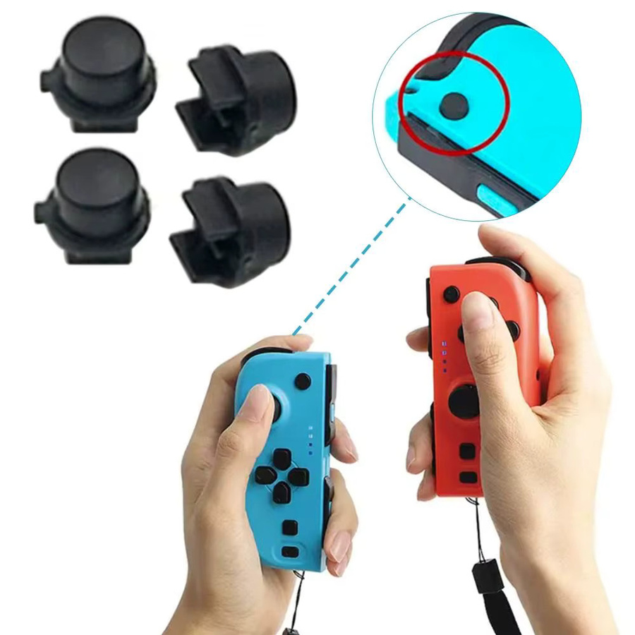 Gootrades 4er Set Release Eject Button Lock für Nintendo Switch Joy-Con Controller in Blau und Schwarz - Bild 2