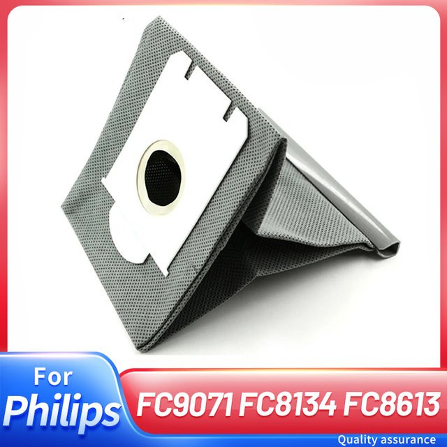 Waschbare Staubsaugerbeutel in Grau kompatibel mit Philips FC9071 FC8134 FC8613 FC8614 FC8220 FC8224 FC8200 - Bild 1