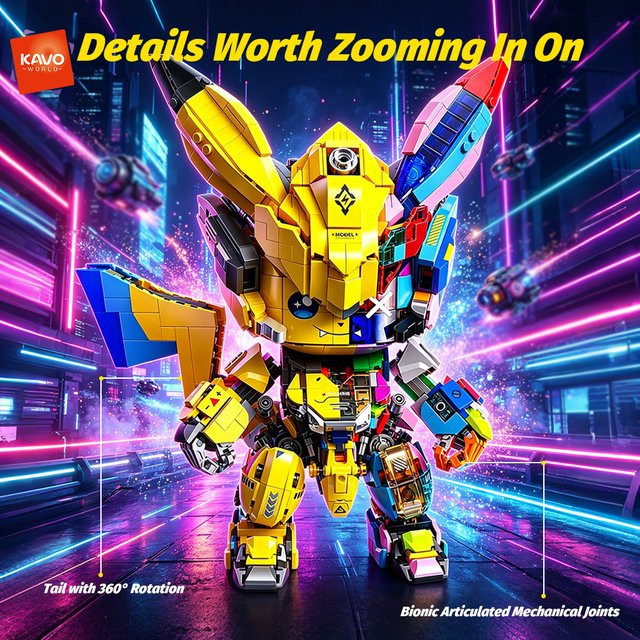 KAVOWORLD Halb-Mecha Transparenter Roboter, Actionfigur, 1505 Teile - Bild 1
