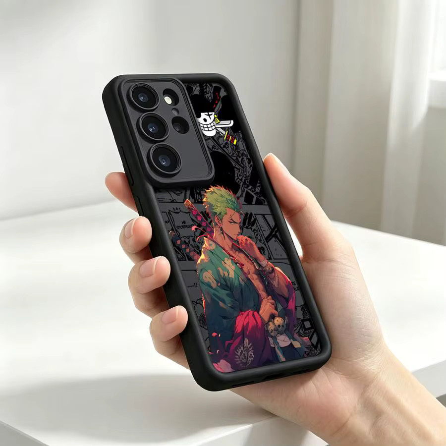 Handyhülle mit One Piece Anime Zoro Design für Samsung Galaxy S26 S25 S24 S23 S22 S21 S20 Note 20 Ultra S20 FE in Multicolour - Bild 1
