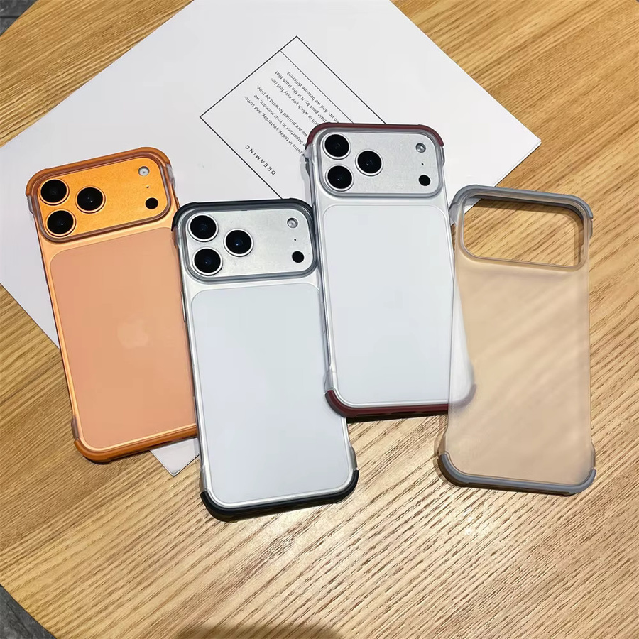 Stoßfeste und ultradünne Handyhülle für iPhone 17 Pro Max 16 Plus 15 14 13 12 in Transparent oder Schwarz mit mattiertem Finish und rahmenlosem Design - Bild 2