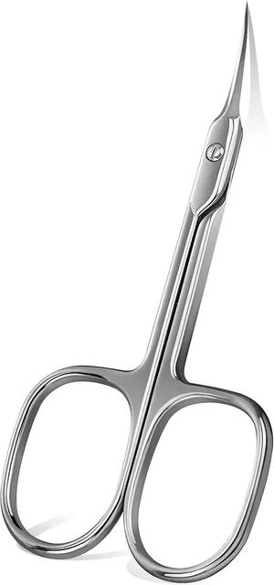 YULIN Nagelhautschere aus Edelstahl, gebogene Spitze, glänzend, Unisex - Bild 1