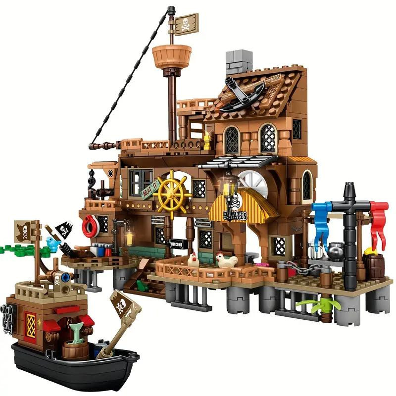 Yiran toy Mittelalterliche Pirateninsel Schloss Konstruktionsbausteine ab 6 Jahren - Bild 5