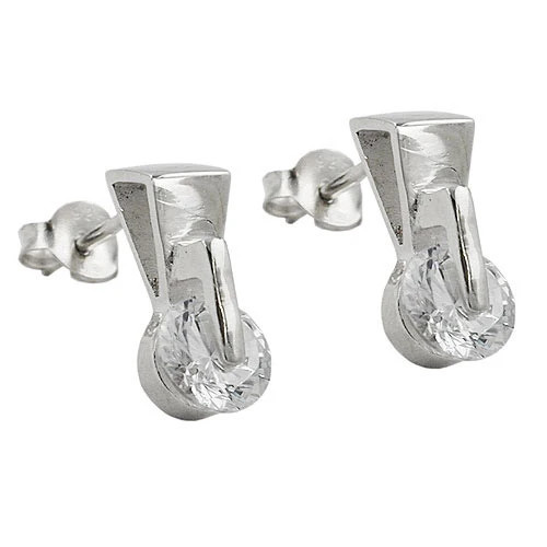 Colfem Ohrstecker, 925 Silber, Zirkonia, Unisex - Bild 1