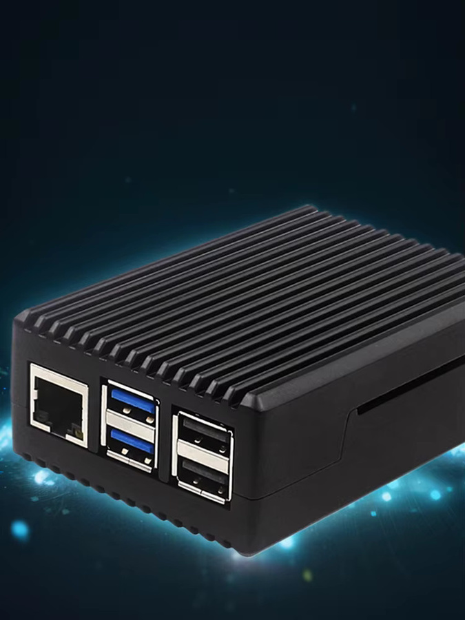 APWIKOGER Aluminiumgehäuse mit Aktivkühler und Lüfter für Raspberry Pi 5, Schwarz - Bild 6