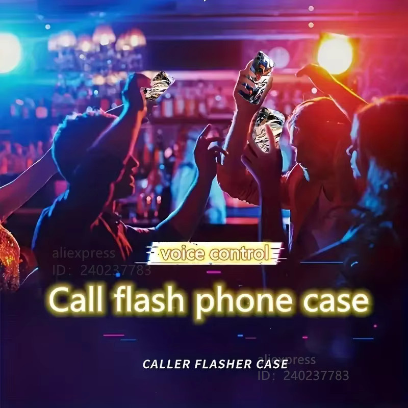 LED Handyhülle Flame Black Wolf Rhythm Flash Glow für Xiaomi Redmi Note 15 Pro 5G, Redmi Note 14, 13, 12 und POCO F7 Pro Ultra - Bild 3