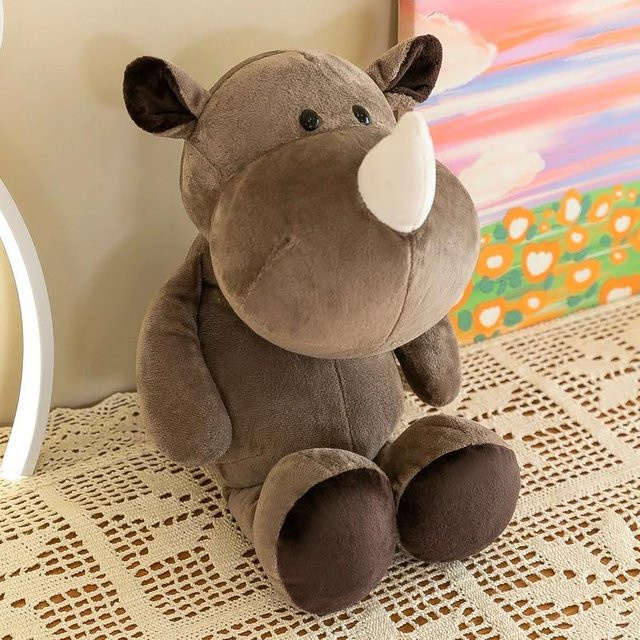 Maschine Waldtierpuppe Giraffe Elefant Löwe Affe Hund Tiger, Plüschtier, 35cm - Bild 1