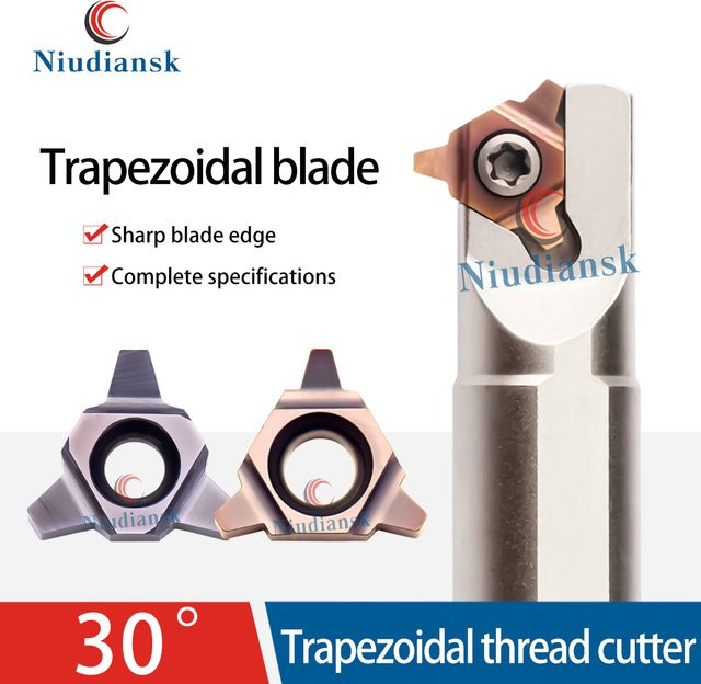 Niudiansk CNC-Drehmaschine Hartmetall Trapezgewinde Klinge und Innengewinde Werkzeughalter in Silber - Bild 1