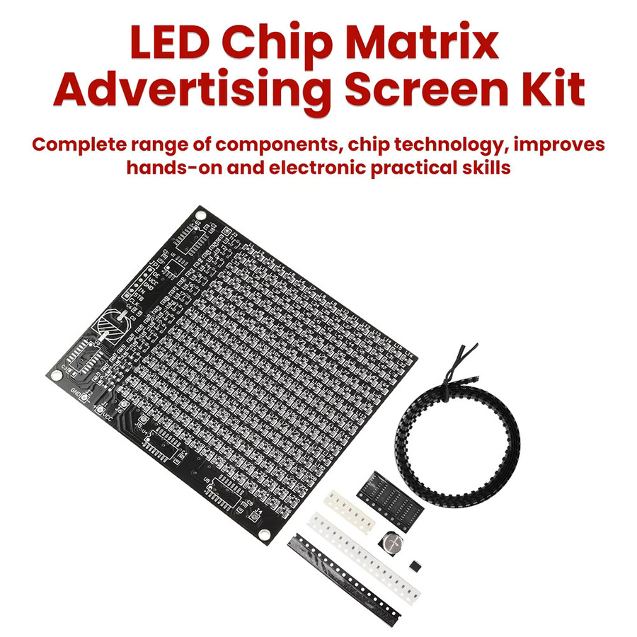 diymore LED SMD Dot Matrix Display Kit für Werbung und DIY-Projekte in Rot und Schwarz - Bild 4